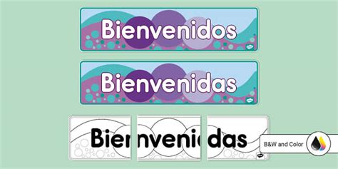 Bienvenidos Banner Hecho Por Educadores Twinkl