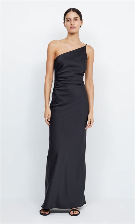 Eternity Asym Maxi Dress Black Bec Bridge Au