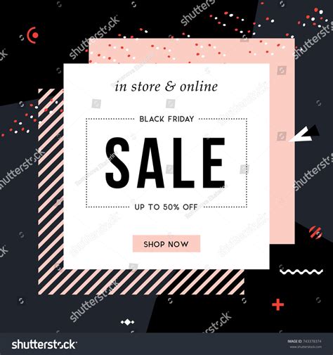 Sale Sign Design Contemporary Style Vector Stock Vector (Royalty Free ...