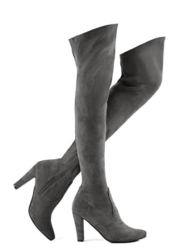 I Tested Grey Suede Over The Knee Boots And Heres Why Theyre My