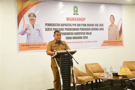 Pj Bupati Sinjai Buka Workshop Peningkatan Kapasitas PPK Dan P3DN