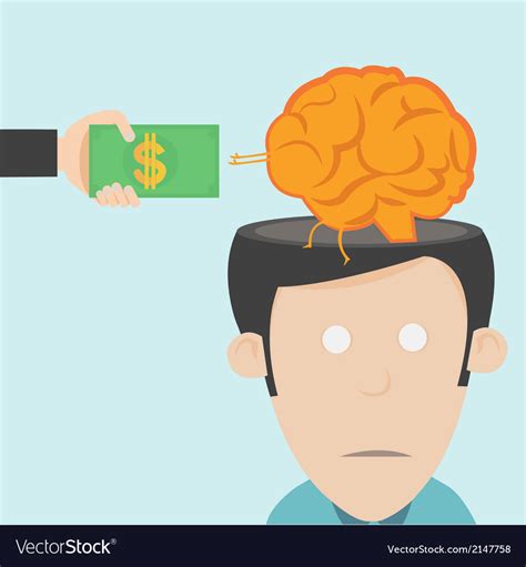 Brain Drain The Loss Of Talent Royalty Free Vector Image