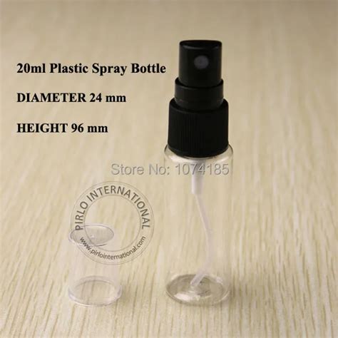 20ml Empty Refillable Pet Travel Perfume Spray Atomizer Plastic Bottle