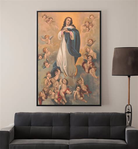 The Assumption of Mary Canvas/poster Wall Art Reproduction, Vintage ...