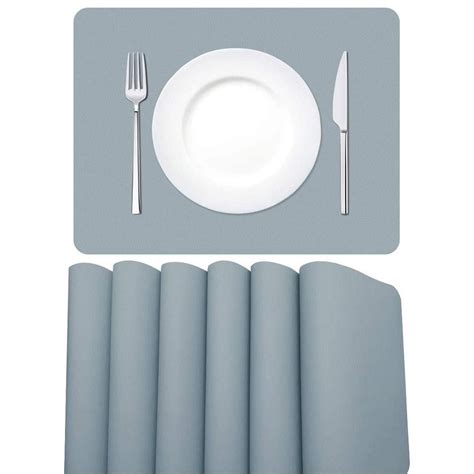 Pu Placemat For Hotel Table Faux Leather Placemat Supplier