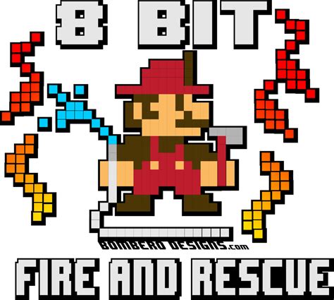 8 Bit Fire – Bombero Designs