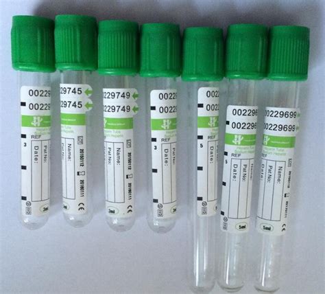 Lithium Heparin Blood Collection Tube With Ce Approved Ml