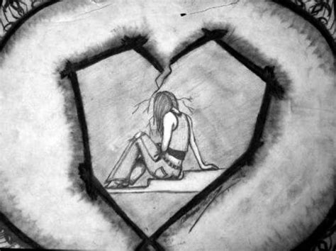 Broken Hearts Drawings In Pencil