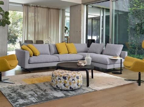 IKON Corner sectional fabric sofa By CTS SALOTTI | design Marconato & Zappa