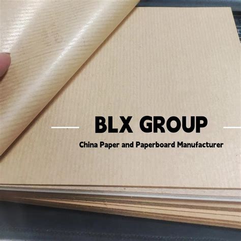 Wholesale Food Grade One Side Glossy Mg Brown Ribbed Kraft Paper