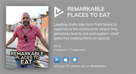 Watch Remarkable Places To Eat Streaming