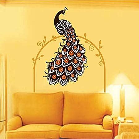 Decals Design King Of Birds Peacock On Branch With Honey Bees Hive