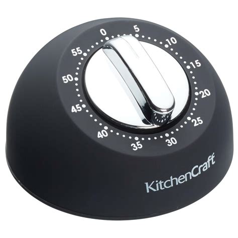 Kitchencraft Mechanical Kitchen Timer With Soft Touch Finish Hour