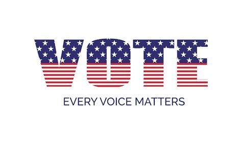 Premium Vector Vote Every Voice Matters Vector Banner Template For Us