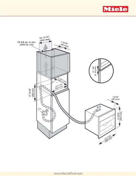 Installation Specifications Please Note Miele Cva 6805 Obsidian