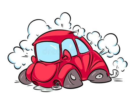 Car Accident Cartoon Illustration Stock Illustration - Illustration of ...