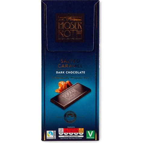 Moser Roth Salted Caramel Dark Chocolate Bar X G Compare Prices