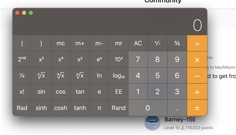 Calculator Usage Apple Community