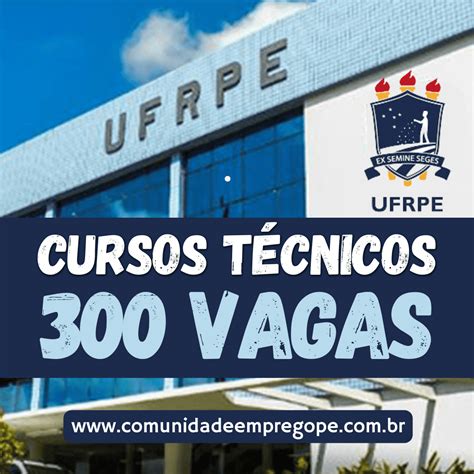 CODAI UFRPE abre inscrições mais de 300 vagas de ensino médio e