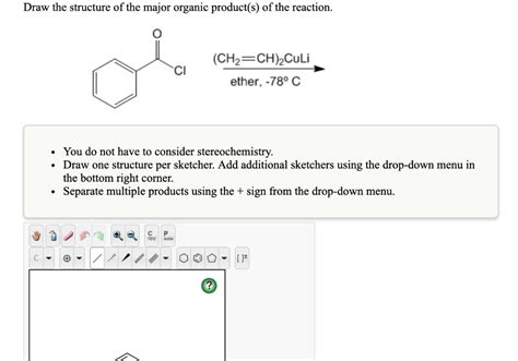 Solved Draw The Structure Of The Major Organic Product S Of Chegg