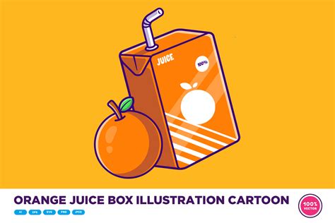 Orange Juice Cartoon