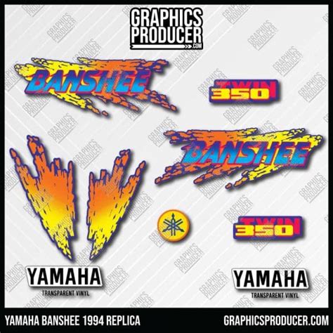 Yamaha Banshee Warning Stickers Graphics Producer