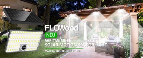 Flowood Solarlampen F R Au En Led Superhelle Lm Solarleuchten