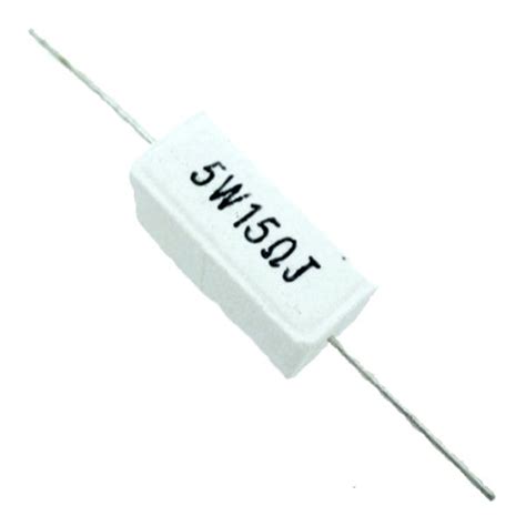 5W15J Resistencia de Potencia 15 Ohm 5w Cerámico Vicartechz