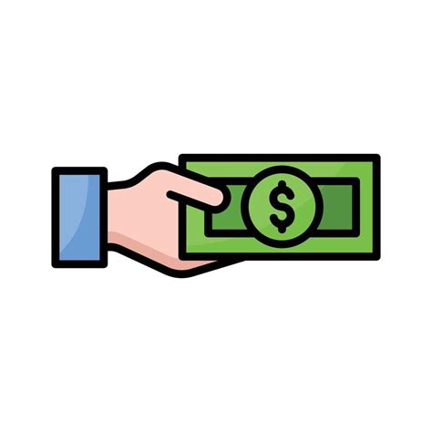 Cash Payment Outline Color Icon 12184580 Vector Art At Vecteezy