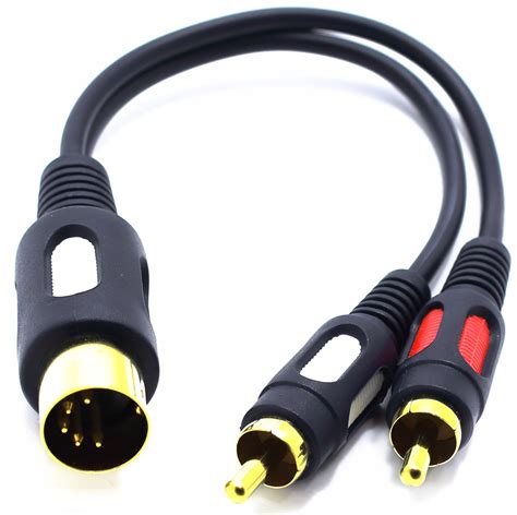 PRZEJŚCIÓWKA ADAPTER WTYK DIN 5 PIN NA 2X WTYK RCA CHINCH VITALCO