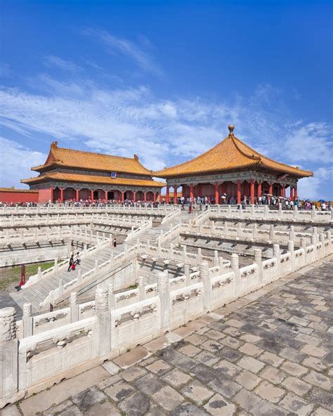 The Majestic Palace Museum on a Sunny Day, Beijing, China Editorial ...