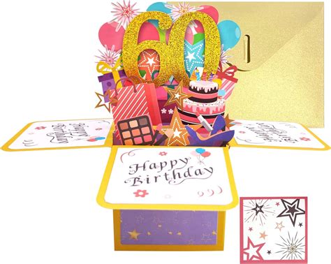 Happy 60th Birthday Cards 60th Birthday Greeting Card 60th