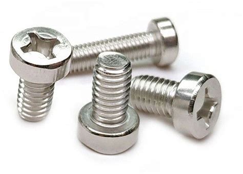 Anti Corrosion SS Cross Recessed Screw Fully Threaded Cheese Head Screw