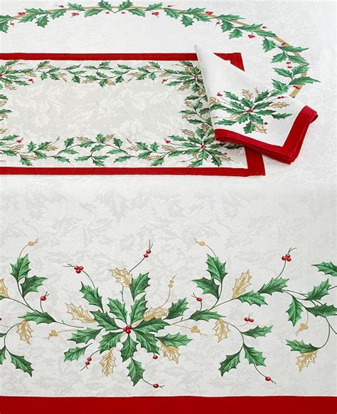 Lenox Holiday Collection Table Linens Dining And Entertaining Macys