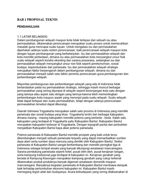 Contoh Proposal Teknis Pdf