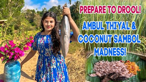 A Taste Of Southern Sri Lankan Traditional Ambul Thiyal Coconut Sambol