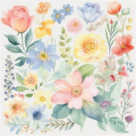 Midjourney Prompt For Floral Seamless Pattern Flower Etsy Uk