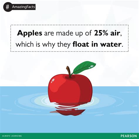 Isnt It An Amazing Fact That Apples Are So Lightweight That They Float