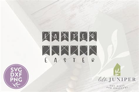 Easter Banner SVG Files DXF Files Farmhouse Easter Svg - Etsy