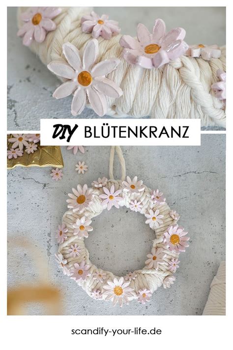 Diy Bl Tenkranz Makramee Kranz Mit Blumen Selber Machen Basteln