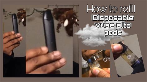 How To Refill Vuse Alto Pods Youtube