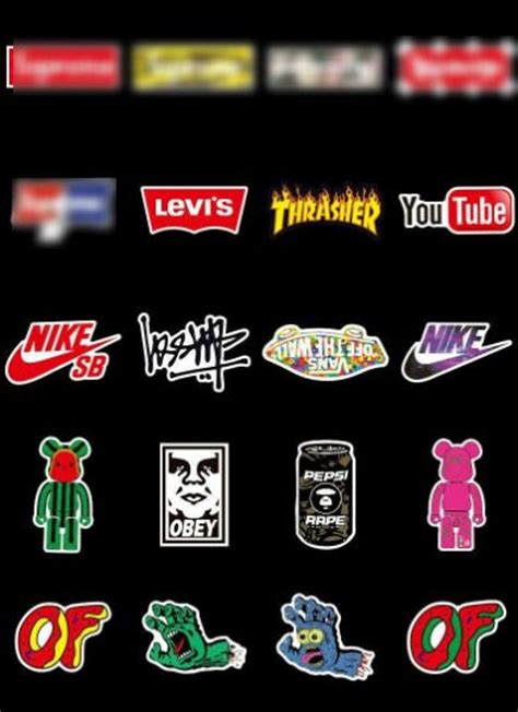 101pcs Hypebeast Brand Logo Stickers Pack Graffiti Vinyl Decal | Etsy