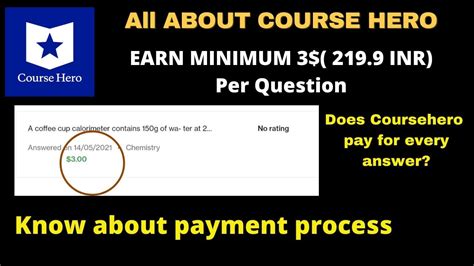 Course Hero Payment Processabout Course Herohow Does It Paydoes It Pay For Every Answer