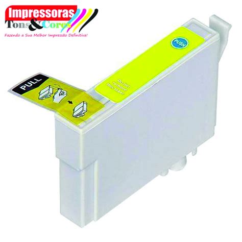 Impressoras Tons E Cores Cartucho De Tinta Epson T T Amarelo