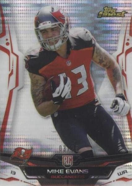 Topps Finest Pulsar Refractor Mike Evans Rc For Sale