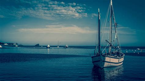 Fondos De Pantalla Barcos Mar Azul Atardecer 3840x2160 UHD 4K Imagen