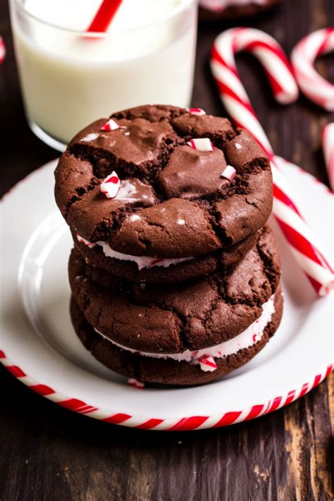 Chocolate Peppermint Sandwich Cookies • Delish Club