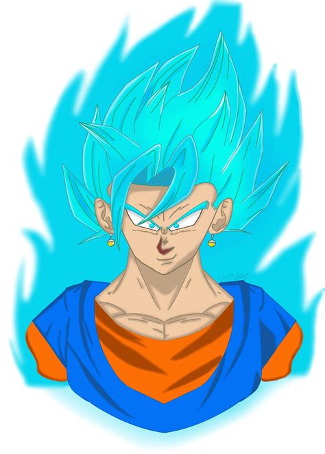 Vegito Blue (art by me) : r/dbz