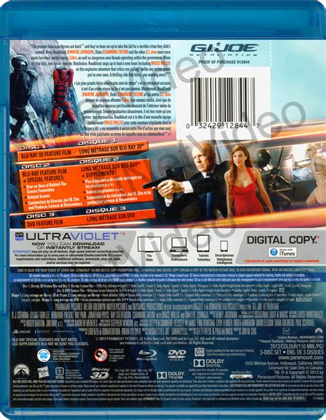 Gi Joe Retaliation Blu Ray 3d Blu Ray Dvd Digital Copy Blu Ray Bilingual On Blu