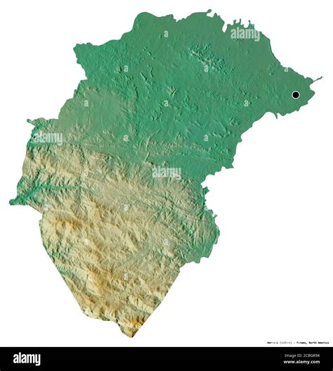 Forma de Herrera provincia de Panamá con su capital aislada sobre